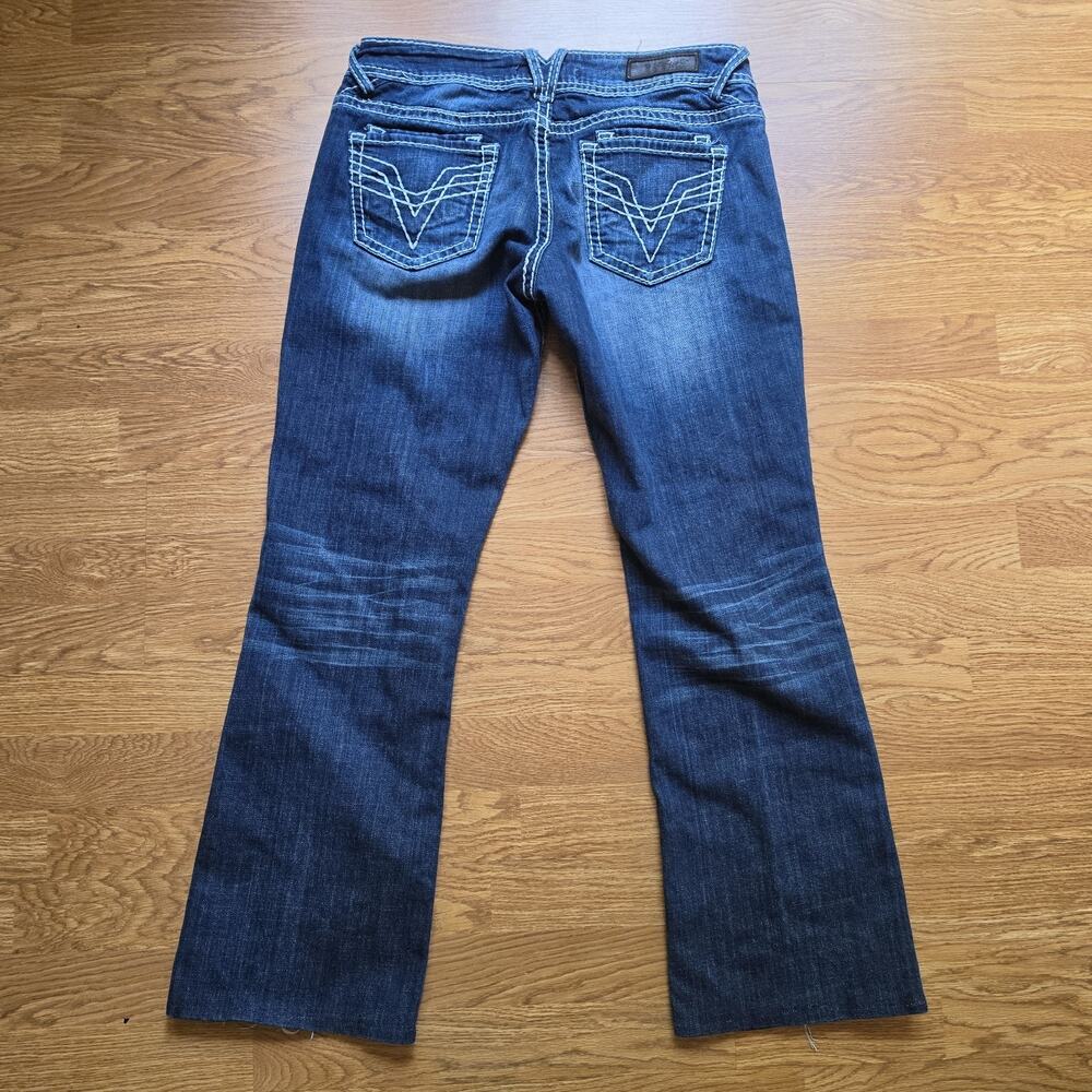 Vigoss Jeans Fit Bootcut Juniors Size 9 Womens 30 Embroidered Hemmed READ